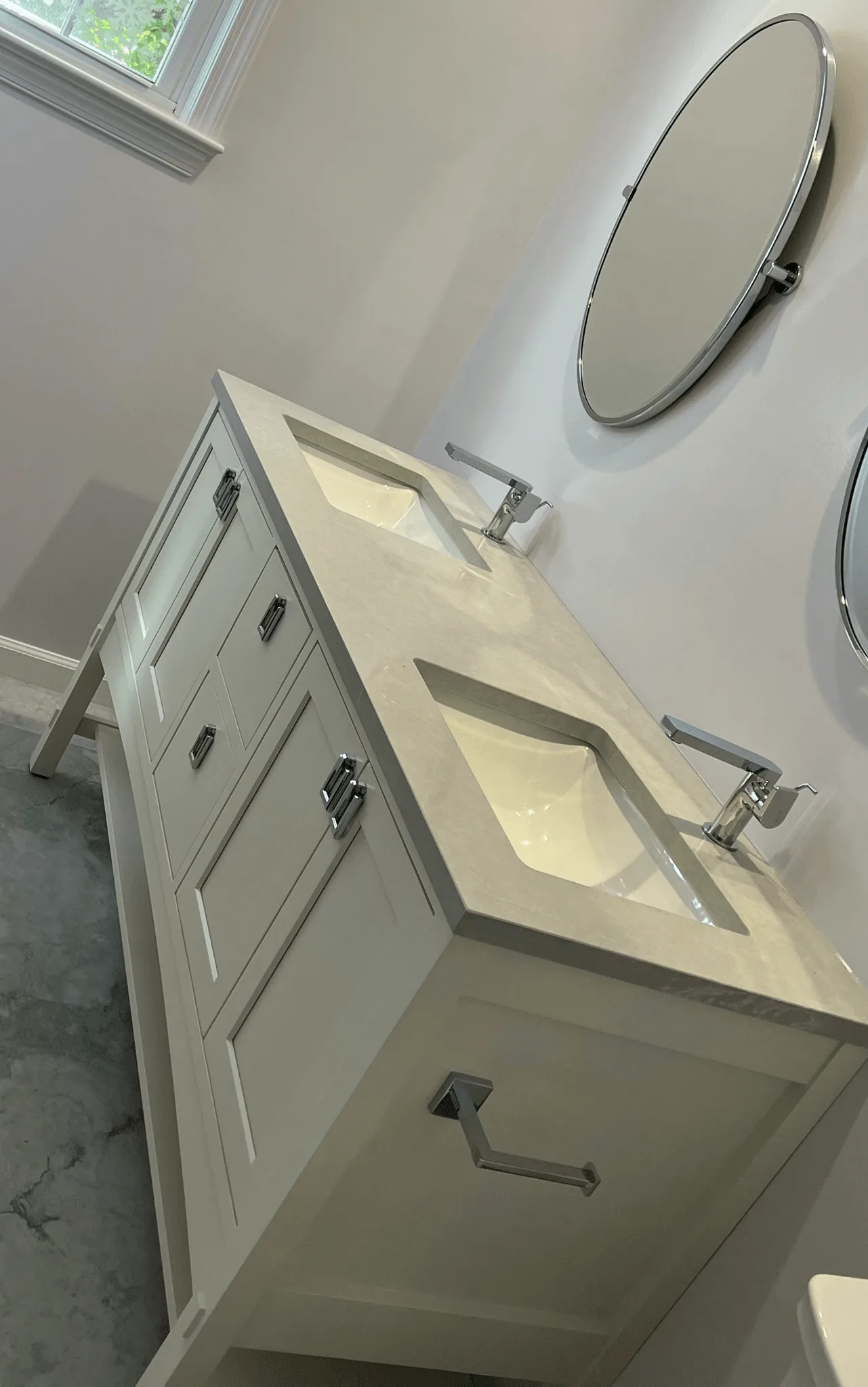 Bathroom remodeling project by Delta Remodelers