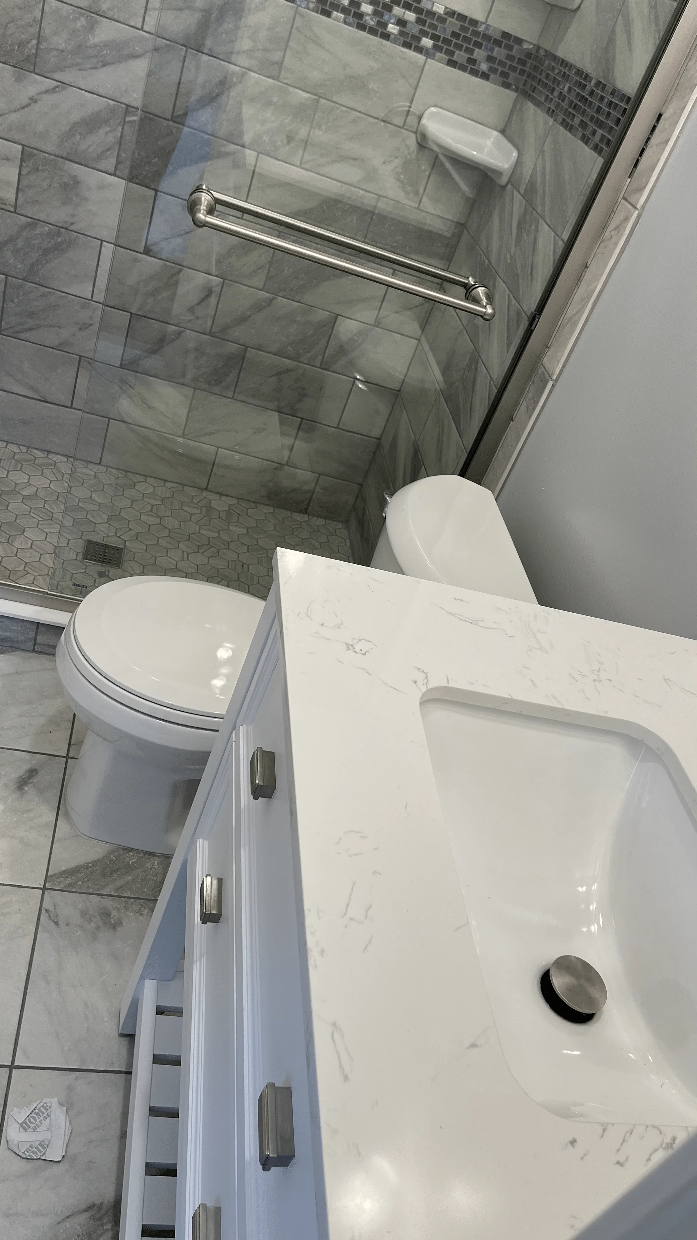 Bathroom remodeling project by Delta Remodelers